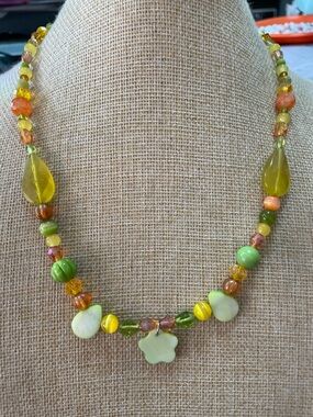 Artisan Glass Beaded Necklace